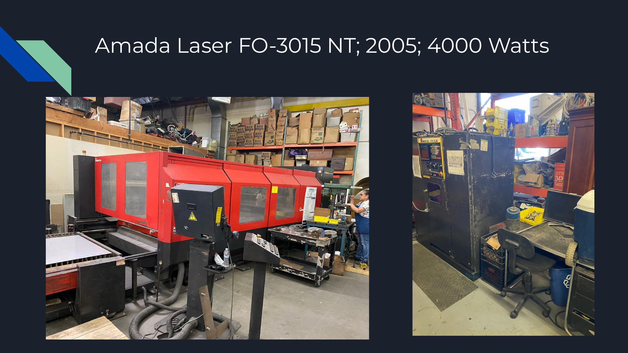 Amada FO-3015 NT 4000-watt laser cutting machine at Ambor Precision Metal Fab metal fabrication in Simi Valley