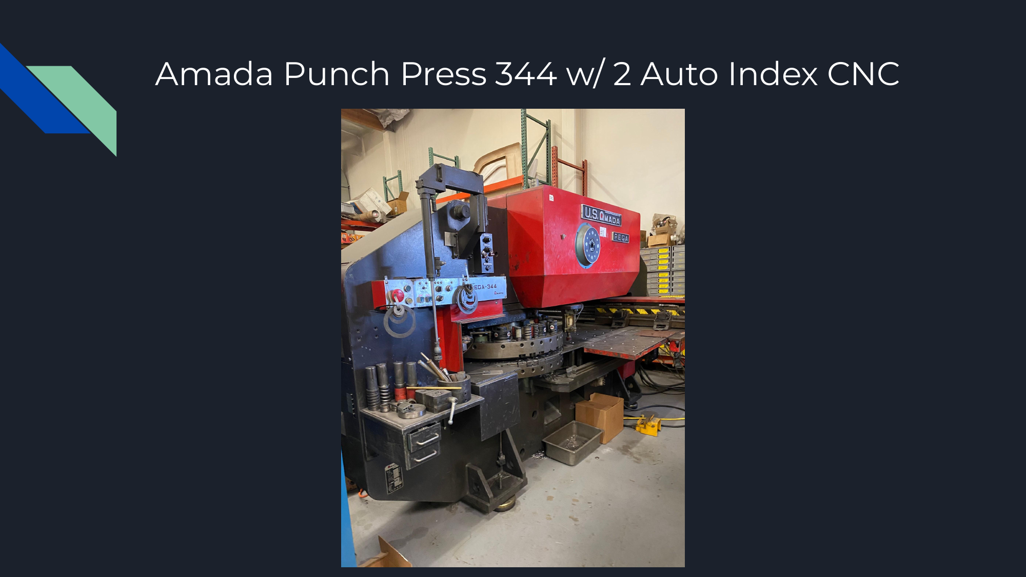 Amada 344 CNC turret punch press at Ambor Precision Metal Fab metal fab